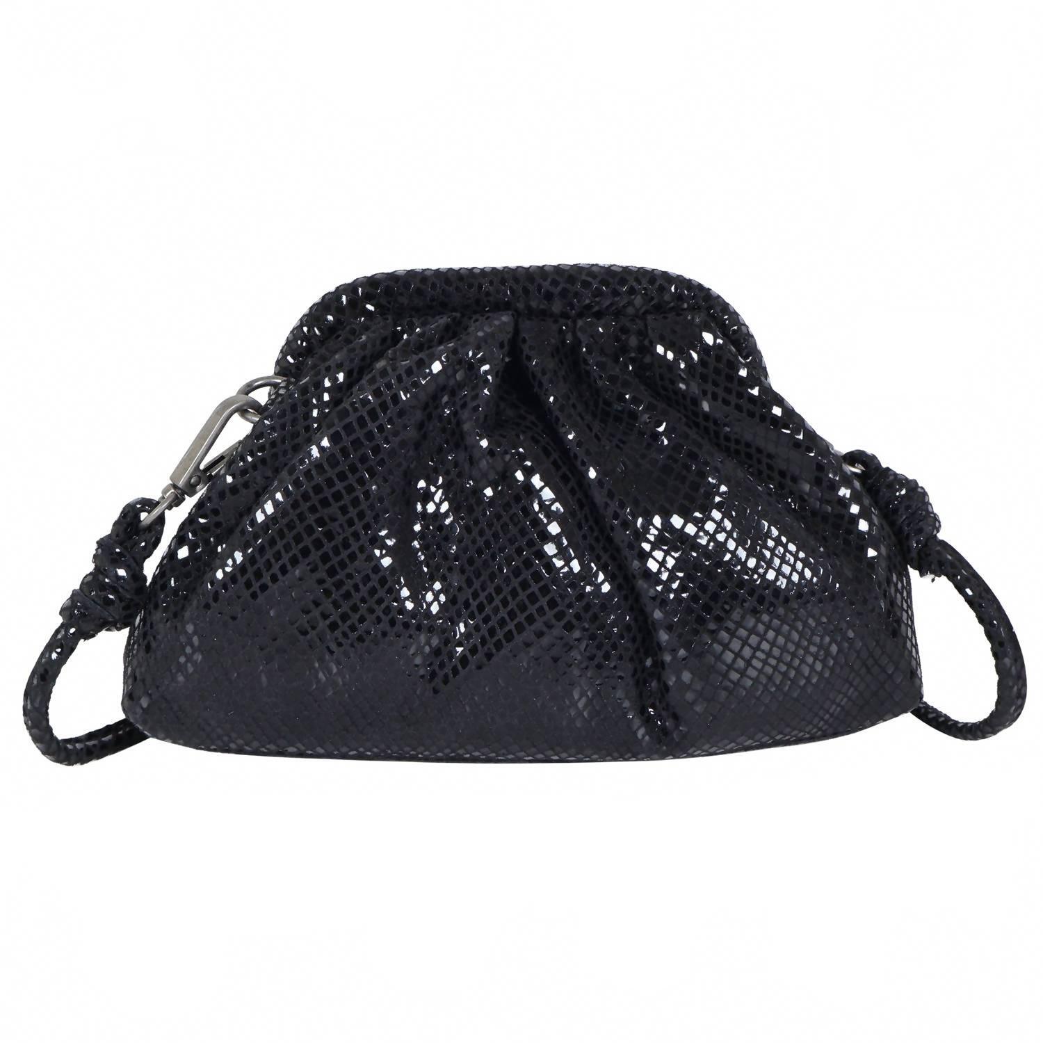 New Latico Women's Foil Layla Leather Crossbody Bag In Black
